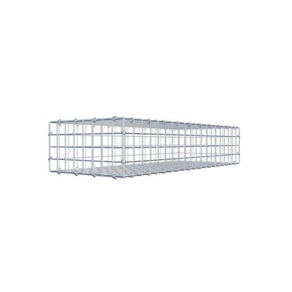 Gabião 100 cm x 20 cm x 40 cm (C x A x P), malhagem 5 cm x 5 cm, anel C