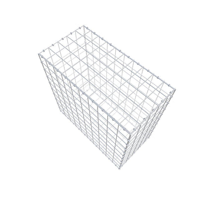 Gabion 100 cm x 100 cm x 50 cm (L x H x P), mailles 10 x 10 cm, anneau en spirale