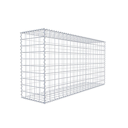 Gabião 200 cm x 100 cm x 50 cm (C x A x P), malhagem 10 cm x 10 cm, espiral
