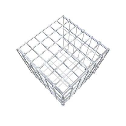 Mounted gabion type 2 30 cm x 30 cm x 30 cm, mesh size 5 cm x 10 cm, C-ring