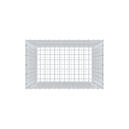 Gabion 100 cm x 80 cm x 50 cm (L x H x D), maskestørrelse 5 cm x 5 cm, C-ring