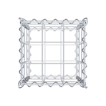 Gabion 30 cm x 30 cm x 30 cm (L x H x P), mailles 10 cm x 10 cm, spirale