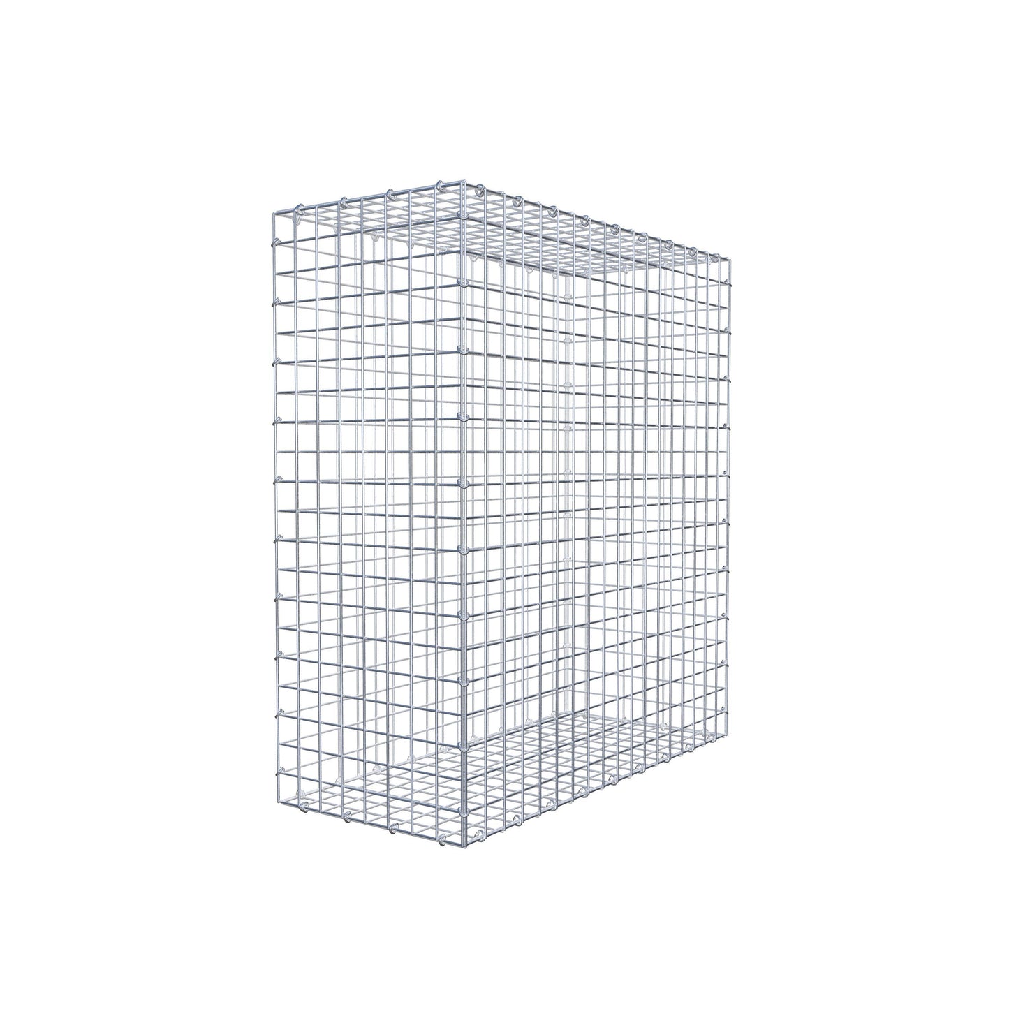 Gavión 100 cm x 90 cm x 40 cm (L x A x P), luz de malla 5 cm x 5 cm, anillo en C