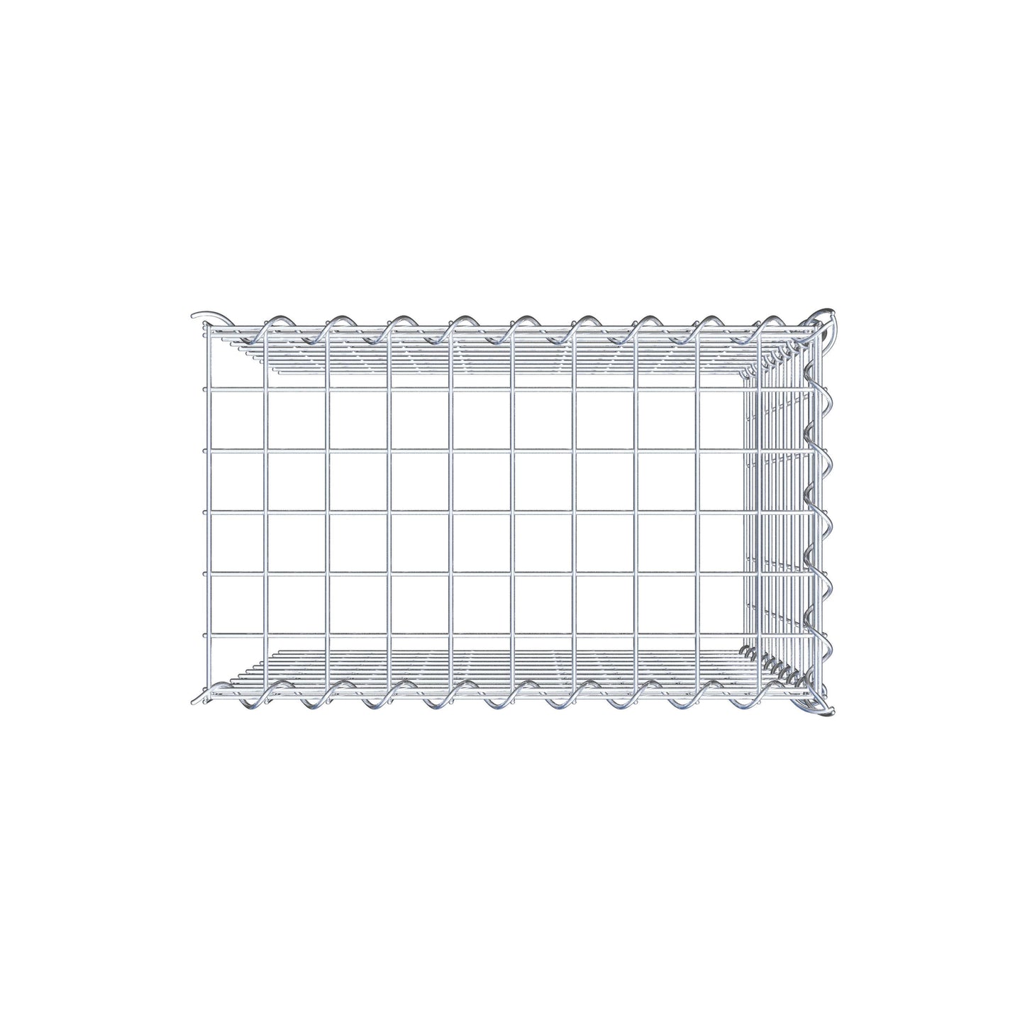 Fourche rapportée type 4 50 cm x 50 cm x 30 cm (L x H x P), mailles 5 cm x 5 cm, spirale