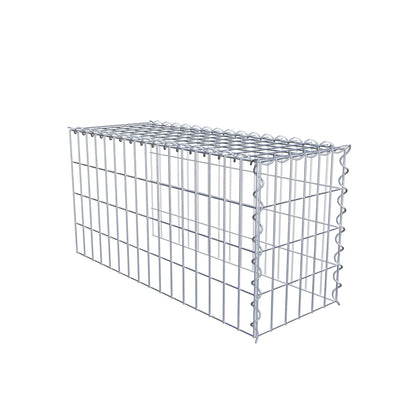 Anbaugabione Typ 4 80 cm x 40 cm x 30 cm (L x H x T), Maschenweite 5 cm x 10 cm, Spirale