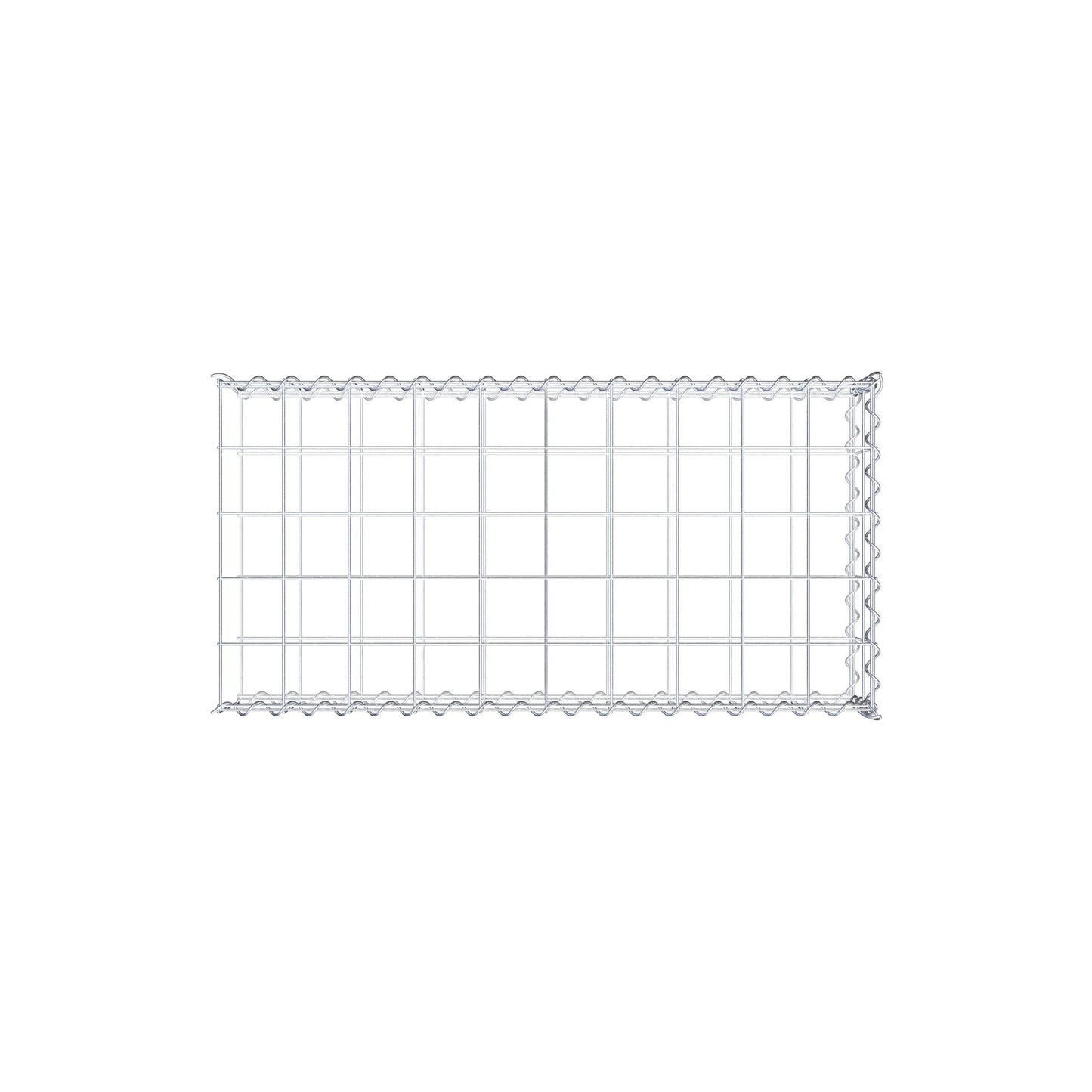 Gavión complementario tipo 2 100 cm x 20 cm x 50 cm (L x A x P), malla 10 cm x 10 cm, espiral