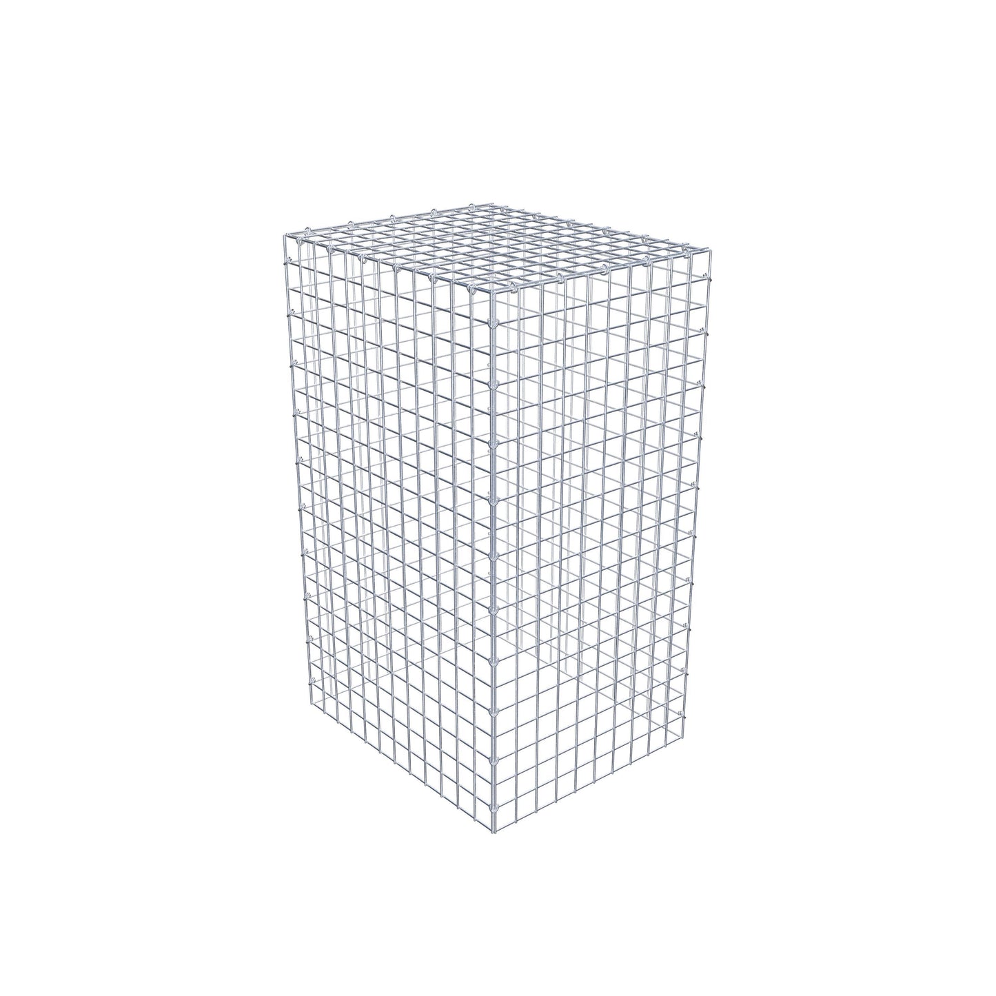 Gavión complementario de tipo 3 100 cm x 60 cm x 50 cm (L x A x P), malla 5 cm x 5 cm, anillo en C