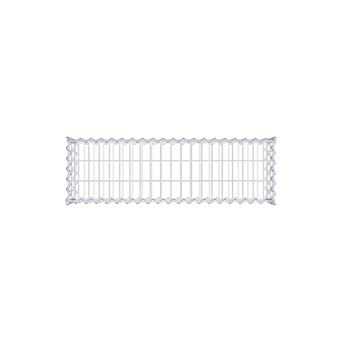 Schanskorf 100 cm x 20 cm x 30 cm (L x H x D), maaswijdte 5 cm x 10 cm, spiraalvormig