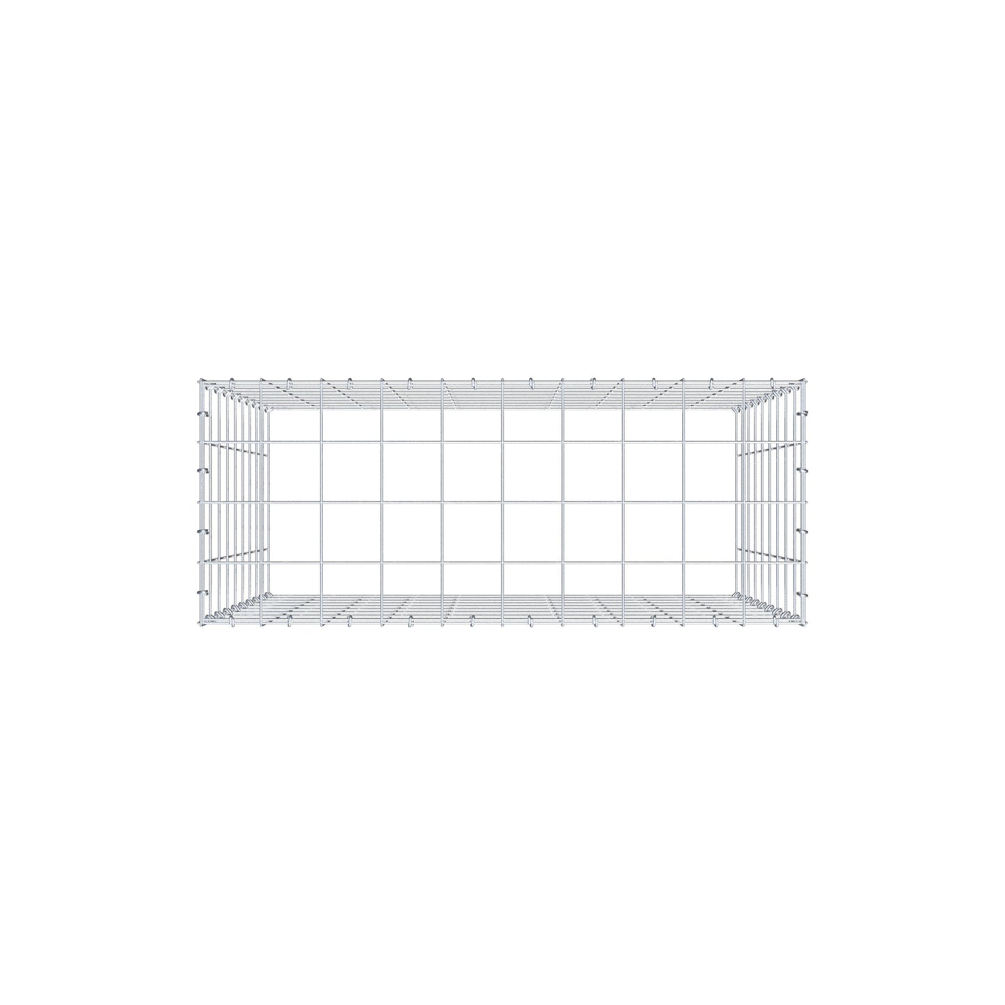 Fourche rapportée type 3 100 cm x 90 cm x 40 cm (L x H x P), mailles 10 cm x 10 cm, anneau C