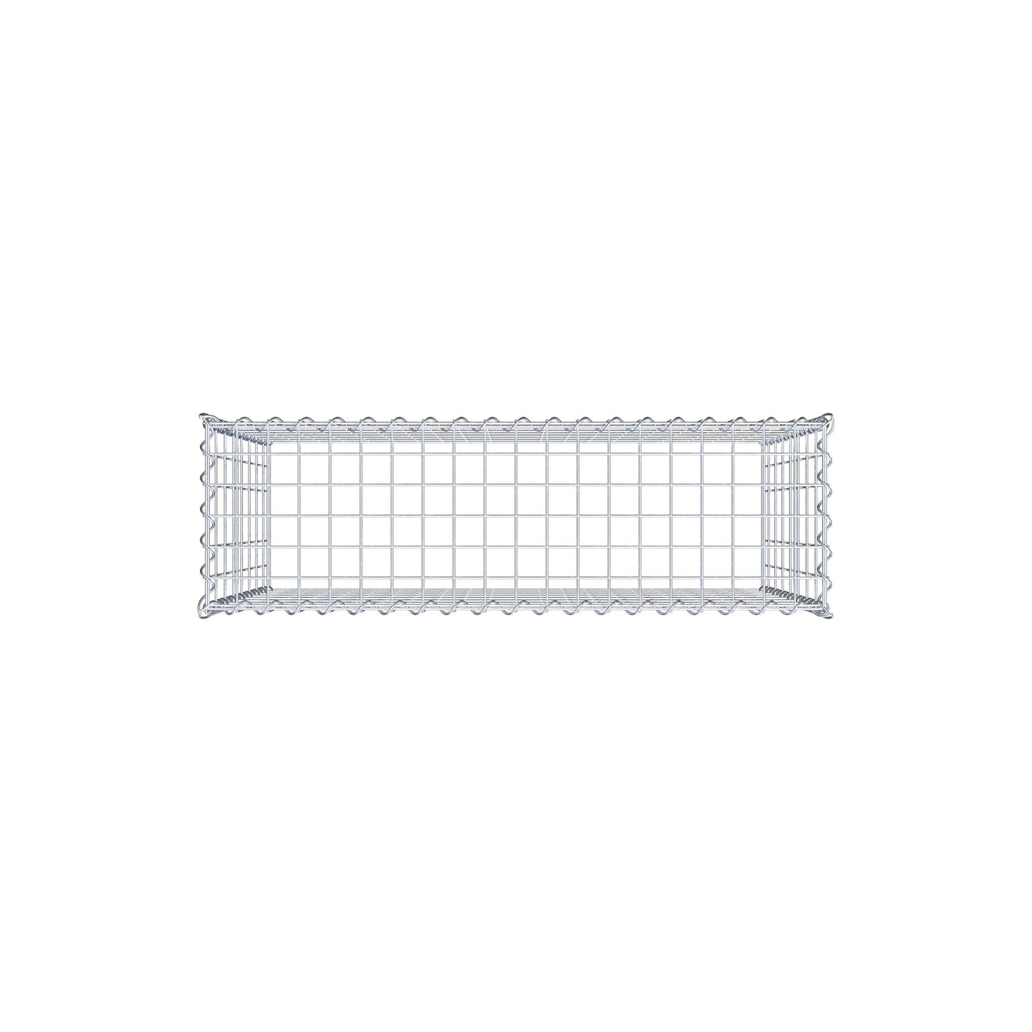 Anbaugabione Typ 3 100 cm x 80 cm x 30 cm (L x H x T), Maschenweite 5 cm x 10 cm, Spirale
