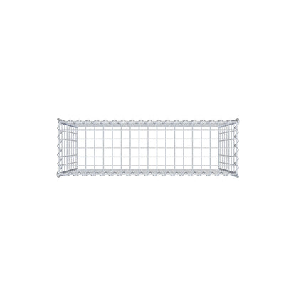 Anbaugabione Typ 3 100 cm x 80 cm x 30 cm (L x H x T), Maschenweite 5 cm x 10 cm, Spirale
