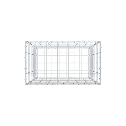 Gabione 100 cm x 70 cm x 40 cm (L x H x T), Maschenweite 10 cm x 10 cm, C-Ring