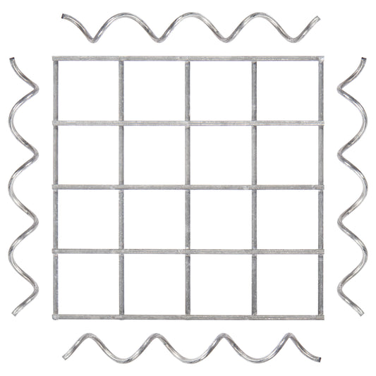 Låg til søjle MW 5 x 5 cm inkl. 4 monteringsspiraler