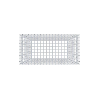 Anbaugabione Typ 3 200 cm x 100 cm x 50 cm (L x H x T), Maschenweite 5 cm x 10 cm, C-Ring