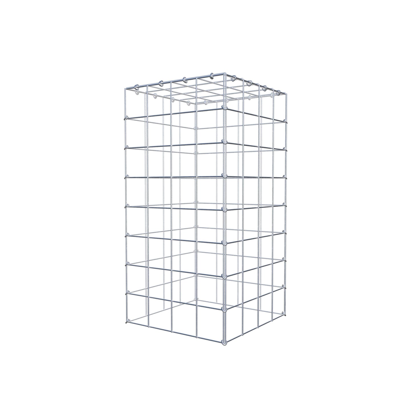 Anbaugabione Typ 3 80 cm x 40 cm x 40 cm (L x H x T), Maschenweite 10 cm x 10 cm, C-Ring