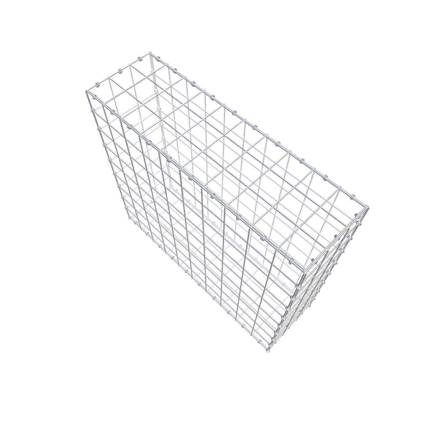Gabione 100 cm x 90 cm x 30 cm (L x H x T), Maschenweite 10 x 10 cm, Spiralring