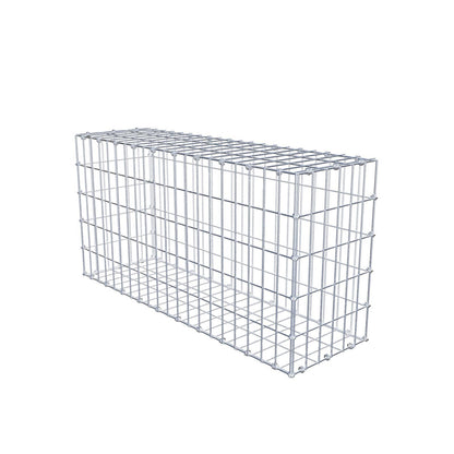 Gabione 100 cm x 50 cm x 30 cm (L x H x T), Maschenweite 5 x 10 cm, Spiralring