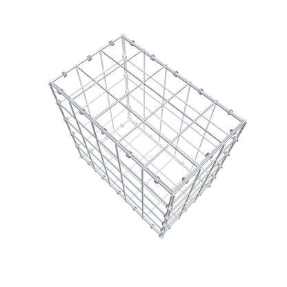 Gabione 50 cm x 50 cm x 30 cm (L x H x T), Maschenweite 10 x 10 cm, Spiralring
