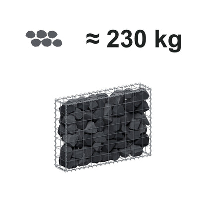 Gabione 100 cm x 70 cm x 20 cm (L x H x T), Maschenweite 10 cm x 10 cm, Spirale