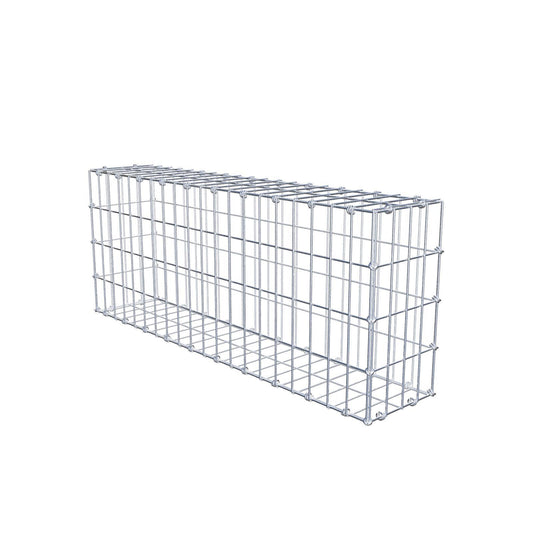 Gabião 100 cm x 40 cm x 20 cm (C x A x P), malhagem 5 x 10 cm, anel espiral