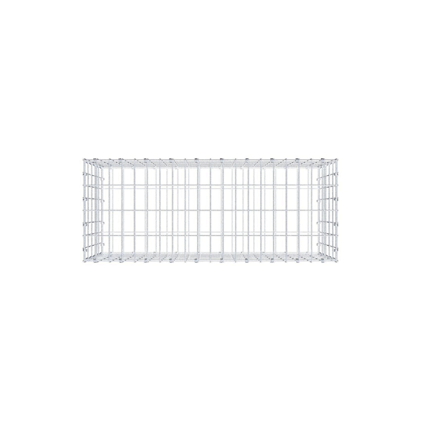 Gabião 100 cm x 50 cm x 40 cm (C x A x P), malhagem 5 x 10 cm, anel espiral