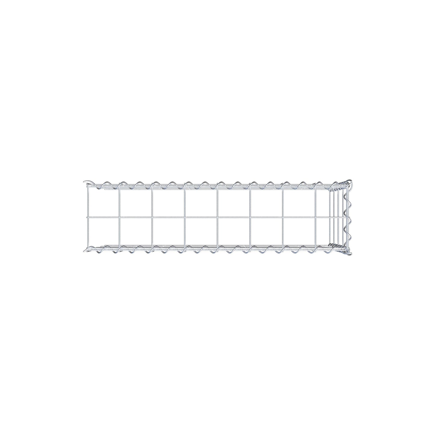 Anbaugabione Typ 4 80 cm x 40 cm x 20 cm (L x H x T), Maschenweite 10 cm x 10 cm, Spirale