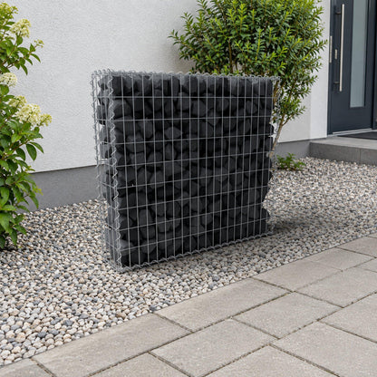 Gabbione 100 cm x 90 cm x 20 cm (L x H x P), maglia 5 cm x 10 cm, spirale