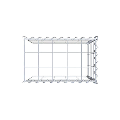 Opvokset gabion type 4 50 cm x 50 cm x 30 cm (L x H x D), maskestørrelse 10 cm x 10 cm, spiral