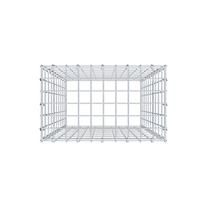 Anbaugabione Typ 3 100 cm x 50 cm x 30 cm (L x H x T), Maschenweite 5 cm x 10 cm, C-Ring