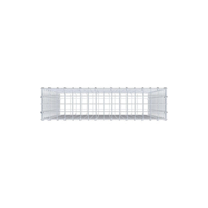 Gabion 100 cm x 80 cm x 20 cm (L x H x D), maskestørrelse 5 cm x 5 cm, C-ring