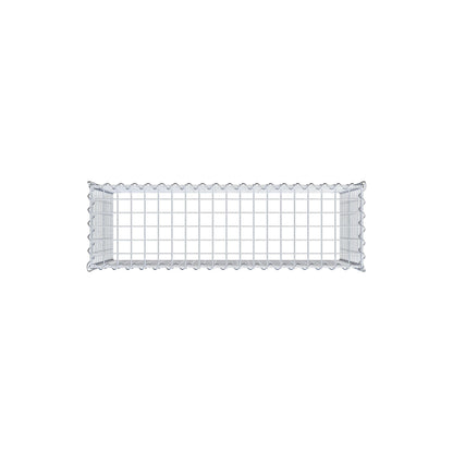 Anbaugabione Typ 3 100 cm x 60 cm x 30 cm (L x H x T), Maschenweite 5 cm x 5 cm, Spirale