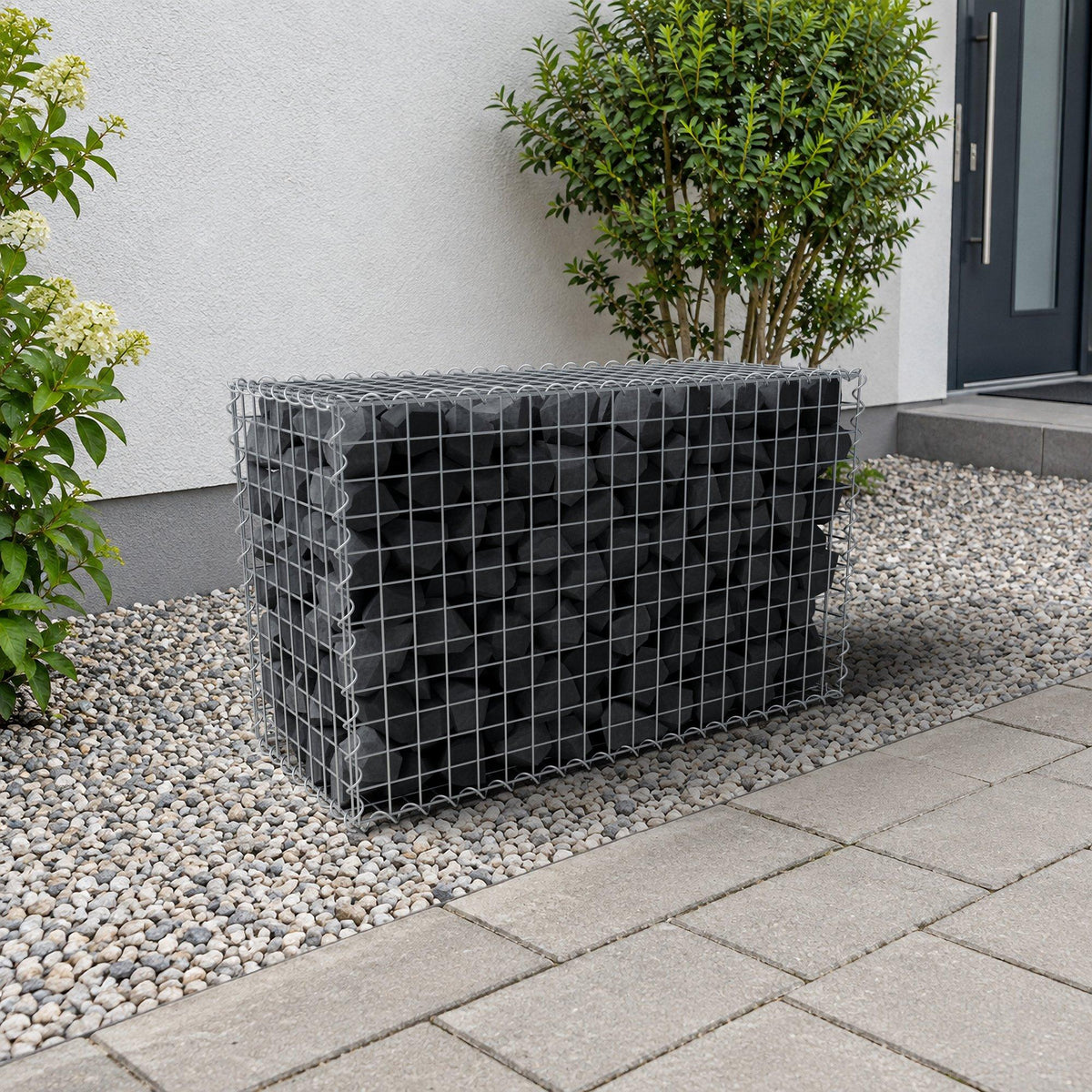 Gabione 100 cm x 60 cm x 40 cm (L x H x T), Maschenweite 5 cm x 5 cm, Spirale