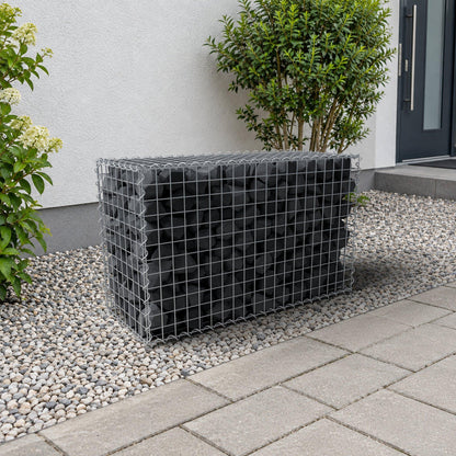 Gabione 100 cm x 60 cm x 40 cm (L x H x T), Maschenweite 5 cm x 5 cm, Spirale
