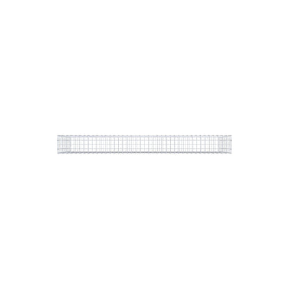 Gabbione 200 cm x 100 cm x 20 cm (L x H x P), maglia 5 cm x 10 cm, anello a C