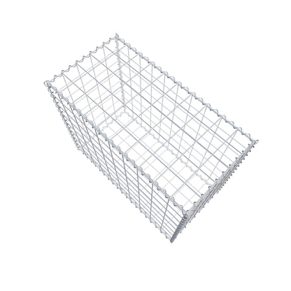 Gabion 100 cm x 80 cm x 50 cm (L x H x D), maskstorlek 10 cm x 10 cm, spiral