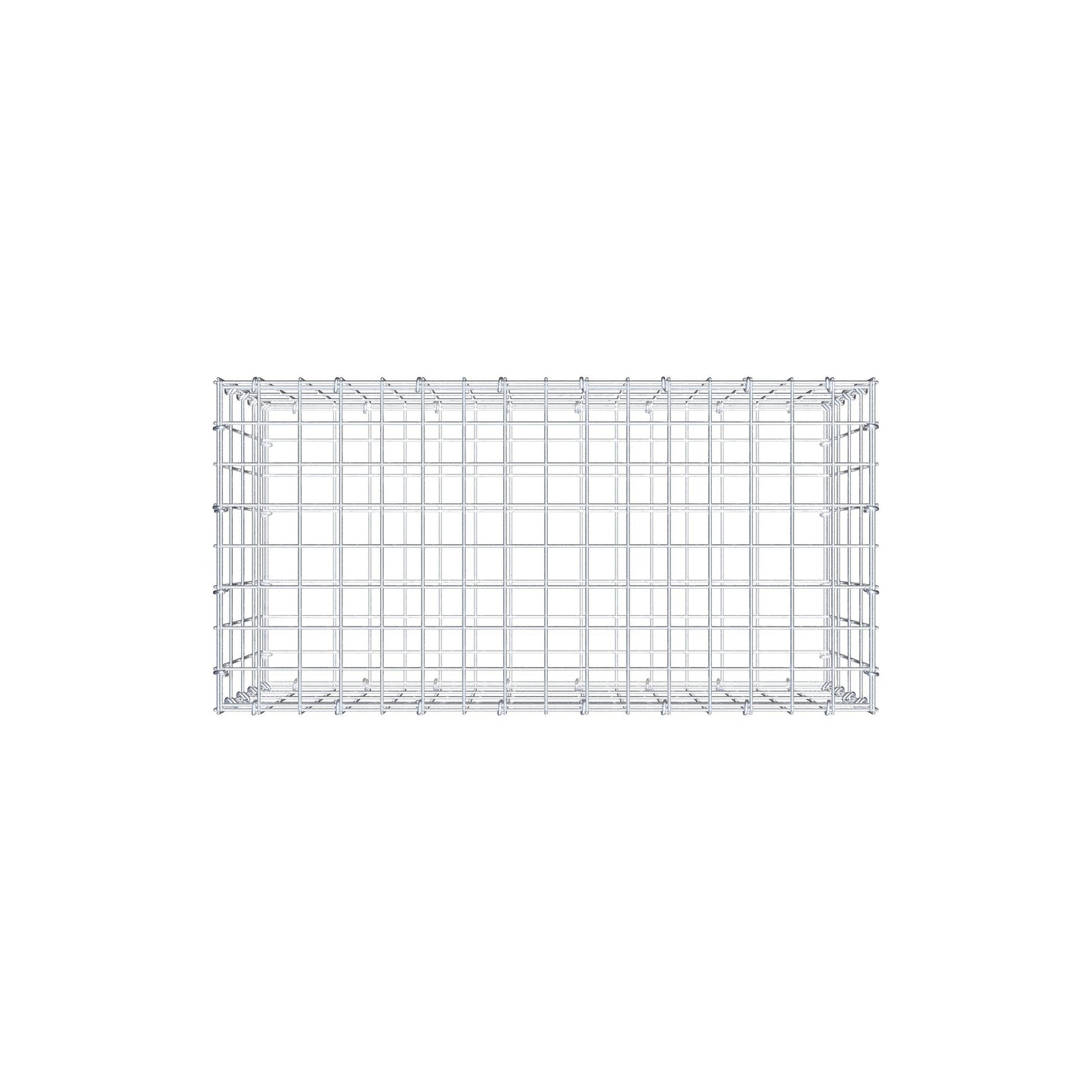 Gabbione 80 cm x 40 cm x 40 cm (L x H x P), maglia 5 cm x 10 cm, anello a C
