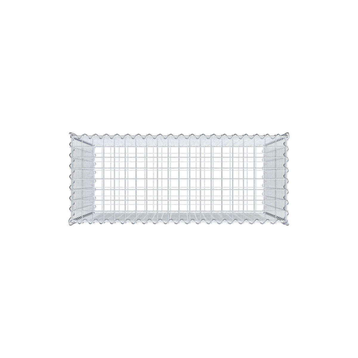 Gabion 100 cm x 80 cm x 40 cm (L x H x P), mailles 5 cm x 5 cm, spirale