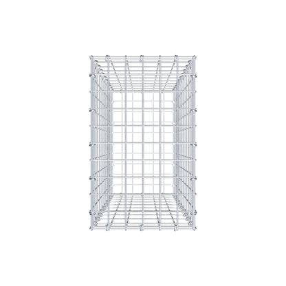 Gabion 100 cm x 30 cm x 50 cm (L x H x D), maskestørrelse 5 cm x 10 cm, C-ring