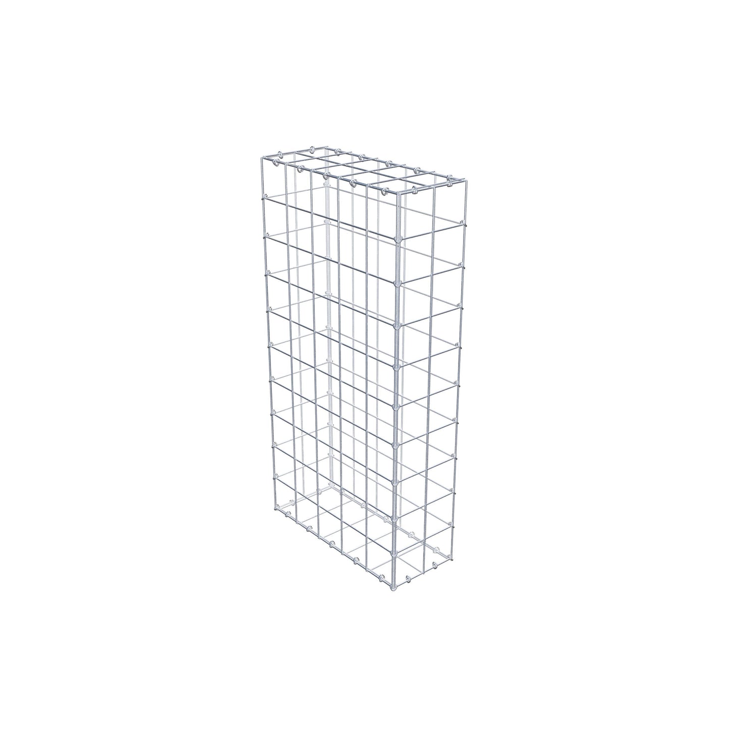 Gabion 100 cm x 50 cm x 20 cm (L x H x D), maskstorlek 10 cm x 10 cm, C-ring