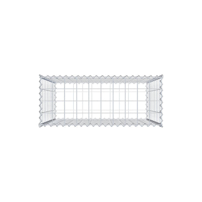 Gavión 100 cm x 100 cm x 40 cm (largo x alto x fondo), malla 10 cm x 10 cm, en espiral