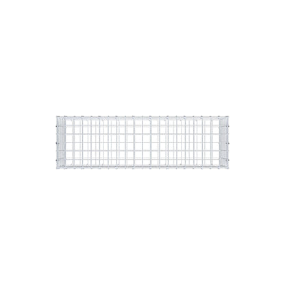 Gabbione 100 cm x 30 cm x 30 cm (L x H x P), maglia 5 cm x 5 cm, anello a C