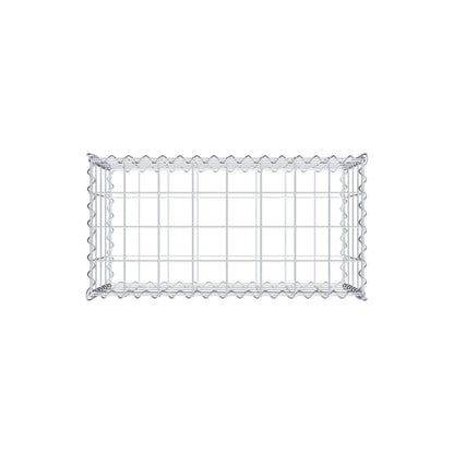Gabione 80 cm x 40 cm x 40 cm (L x H x T), Maschenweite 10 cm x 10 cm, Spirale
