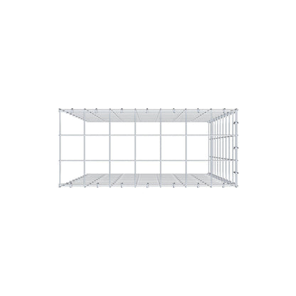 Monteret gabion type 4 100 cm x 70 cm x 30 cm (L x H x D), maskestørrelse 10 cm x 10 cm, C-ring
