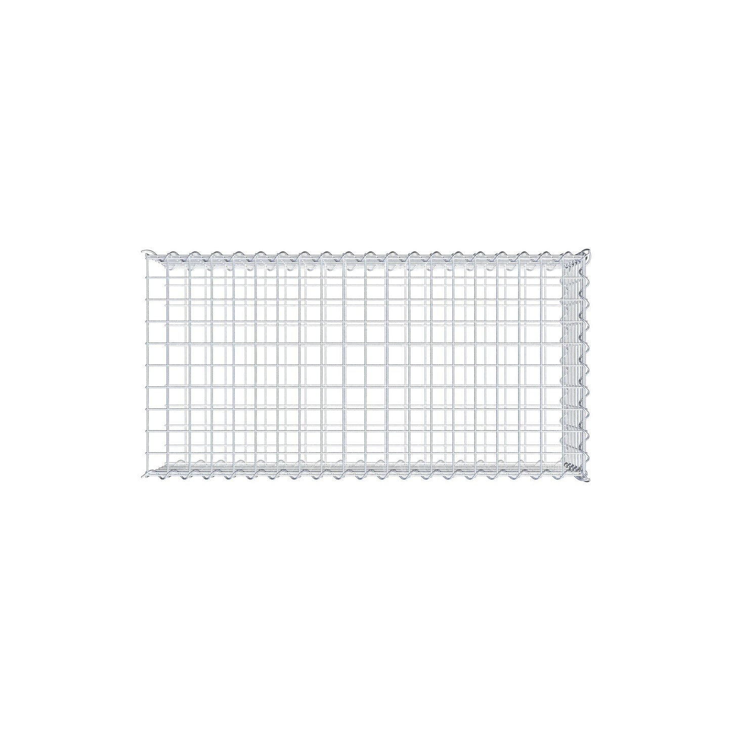 Anbaugabione Typ 2 100 cm x 30 cm x 50 cm (L x H x T), Maschenweite 5 cm x 5 cm, Spirale