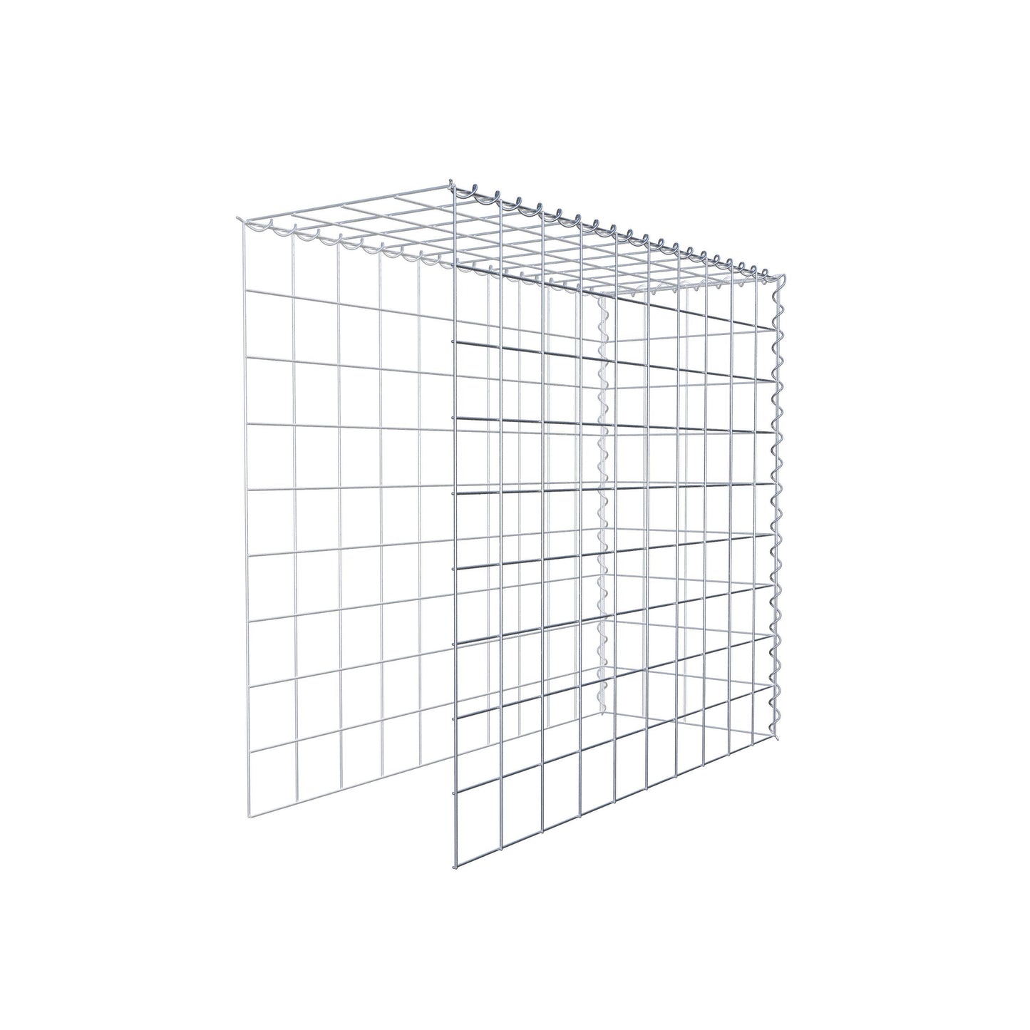 Anbaugabione Typ 4 100 cm x 90 cm x 40 cm (L x H x T), Maschenweite 10 cm x 10 cm, Spirale