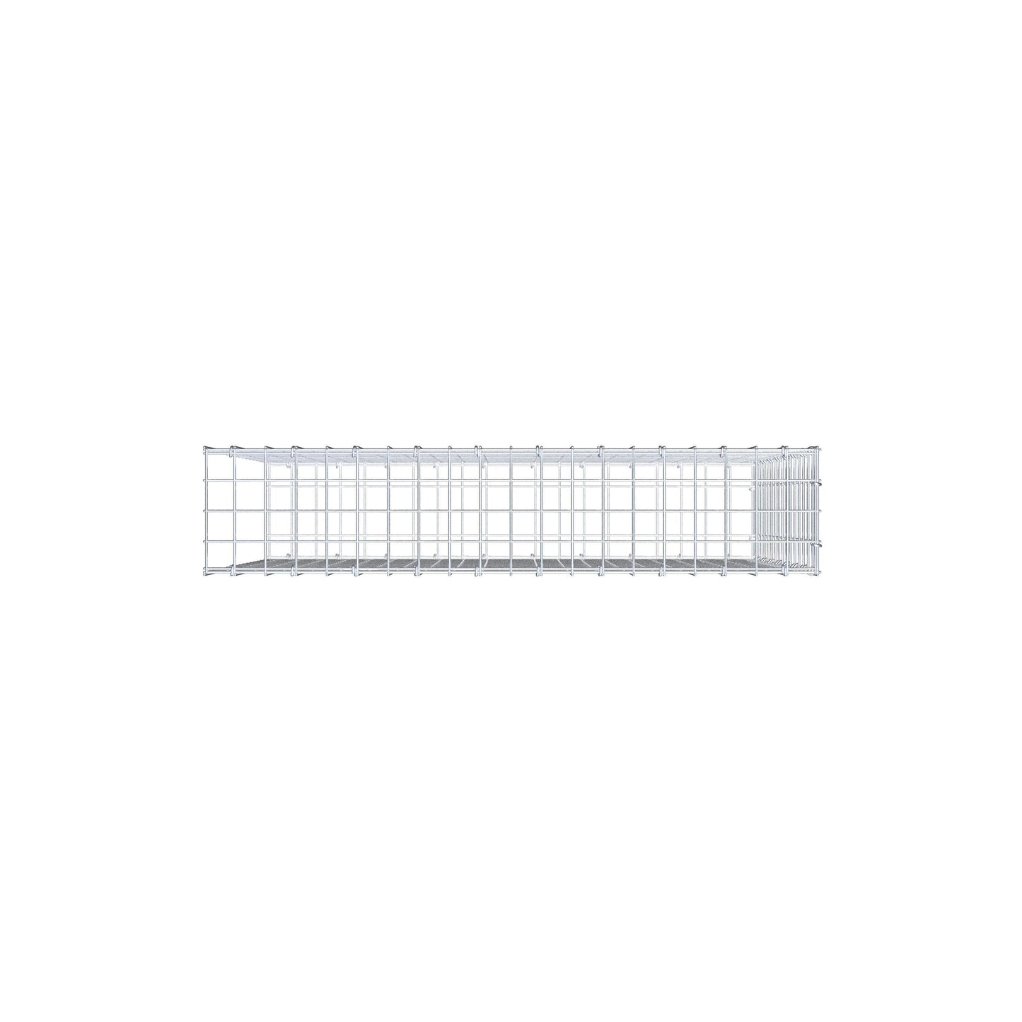 Anbaugabione Typ 2 100 cm x 80 cm x 20 cm (L x H x T), Maschenweite 5 cm x 5 cm, C-Ring