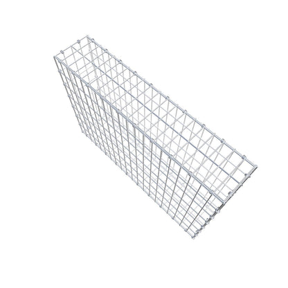 Gabione 100 cm x 70 cm x 20 cm (L x H x T), Maschenweite 5 x 10 cm, Spiralring