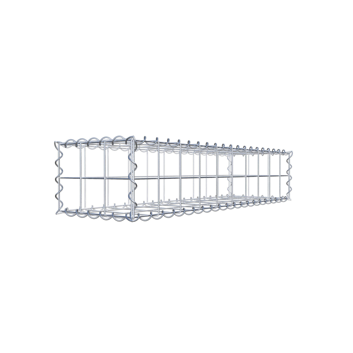 Gabion 100 cm x 20 cm x 30 cm (L x H x P), mailles 10 cm x 10 cm, spirale