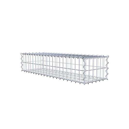 Gabião 100 cm x 20 cm x 30 cm (C x A x P), malhagem 5 cm x 10 cm, espiral