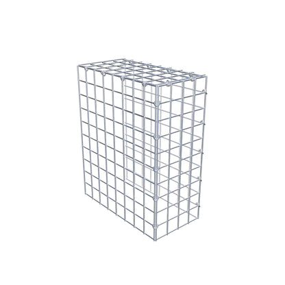 Anbaugabione Typ 4 50 cm x 40 cm x 20 cm (L x H x T), Maschenweite 5 cm x 5 cm, C-Ring